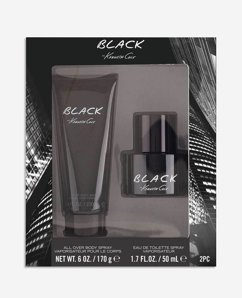 Kenneth Cole - Black Eau de Toilette 2pc Gift Set Mens Fragrance Gift for Men