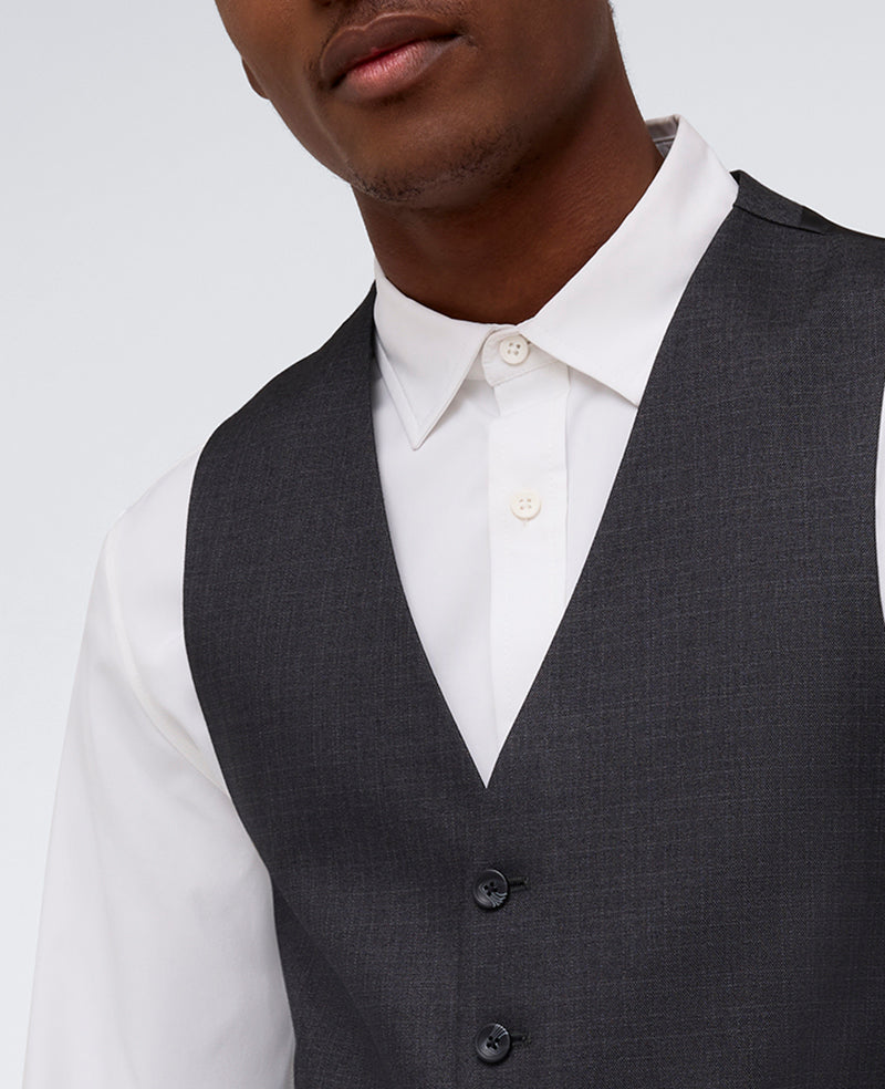 Gunmetal Slim-Fit Suit Vest Kenneth Cole Reaction Flex Gunmetal Slim-Fit Suit Vest Kenneth Cole Reaction Flex