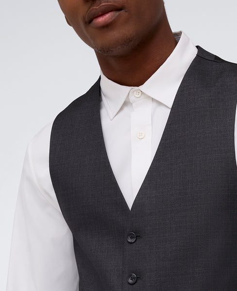 Gunmetal Slim-Fit Suit Vest – Kenneth Cole Reaction Flex