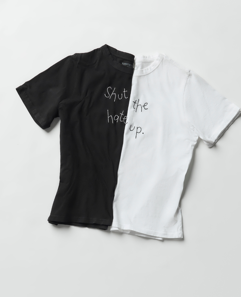 Kenneth Cole - Lingua Franca Shut The Hate Up Unisex Tee Men's Apparel for Unisex
