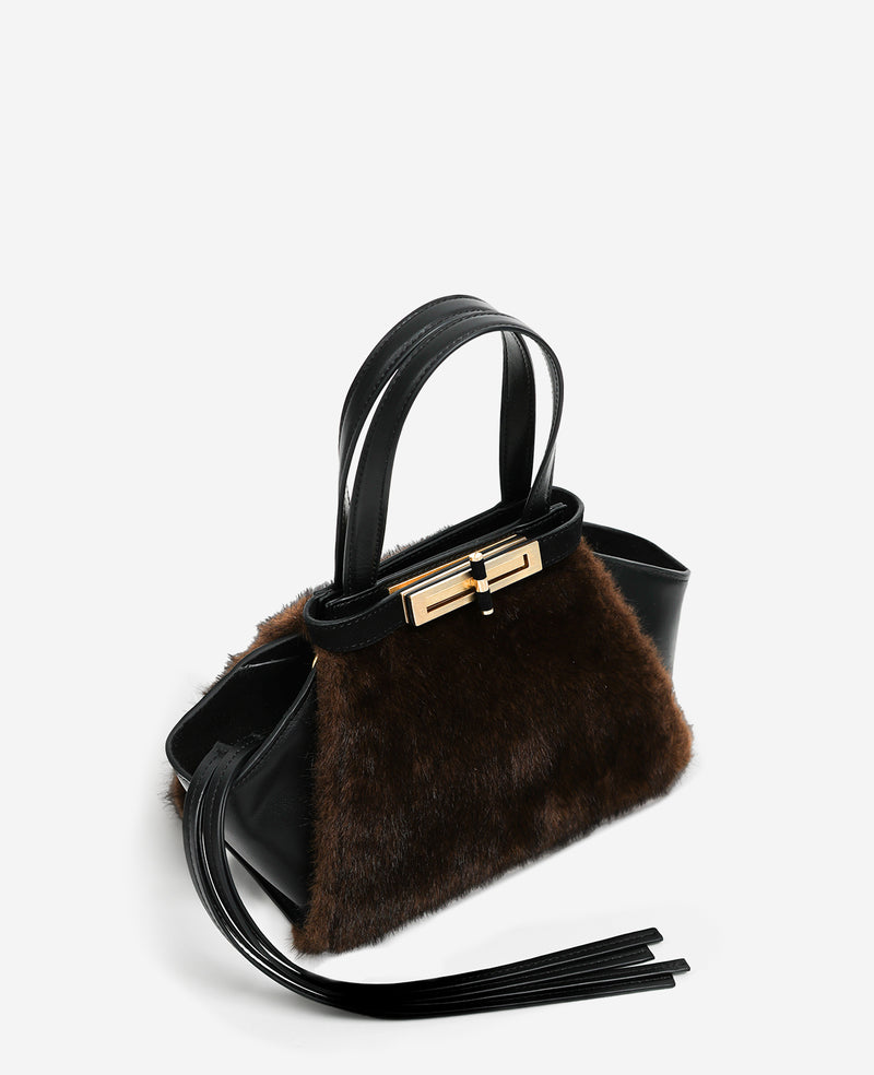 Kenneth Cole - Fur Mini Satchel WOMENS HANDBAG for Women