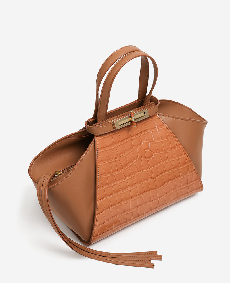 Kenneth Cole - Crosby Croc Satchel WOMENS HANDBAG for Women