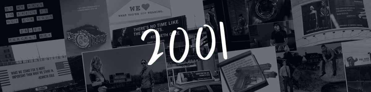 2001 Events Image banner to indicate collection of campaigns from 2001.