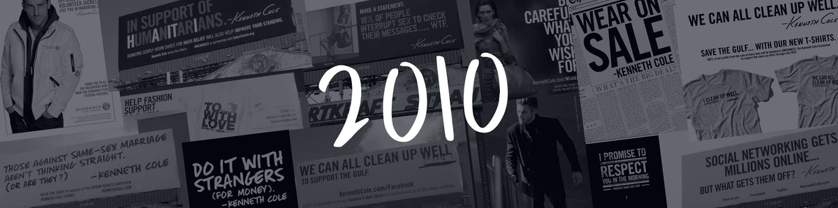 Image banner to indicate collection of campaigns from 2010.