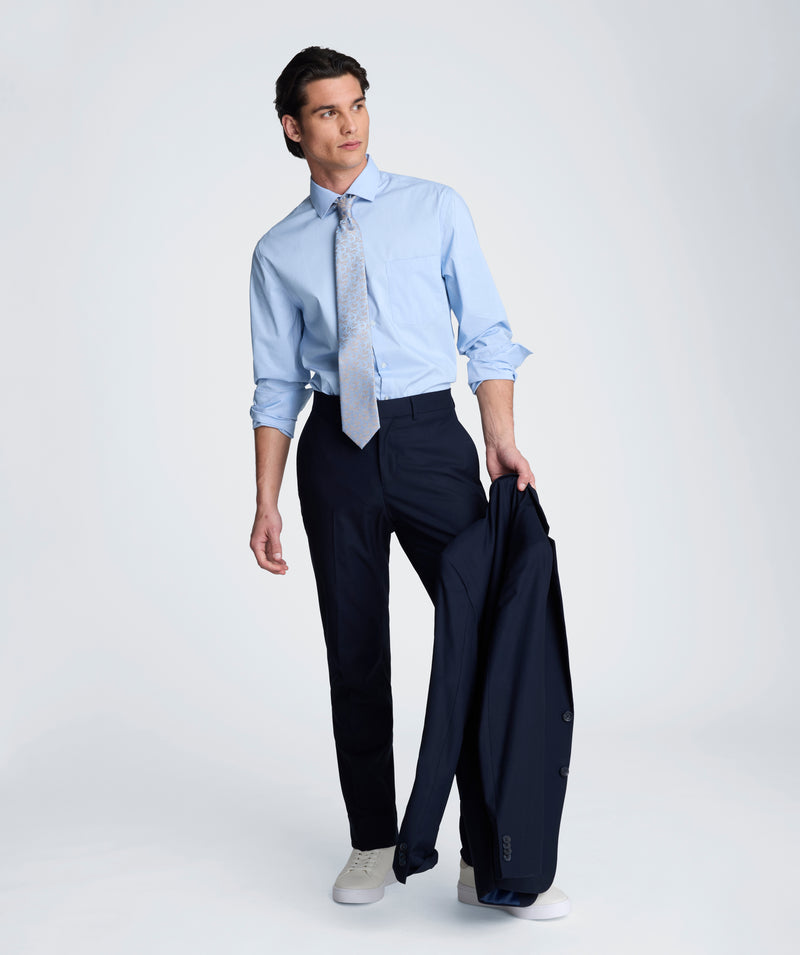 flex dress shirt Robbins & Brooks 4-Way Flex Blue Dress Shirt Long Sleeve 15.5 36.37