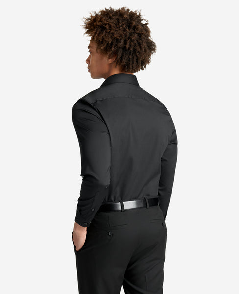 Slim Fit Sustainable Stretch Collar Solid Dress Shirt