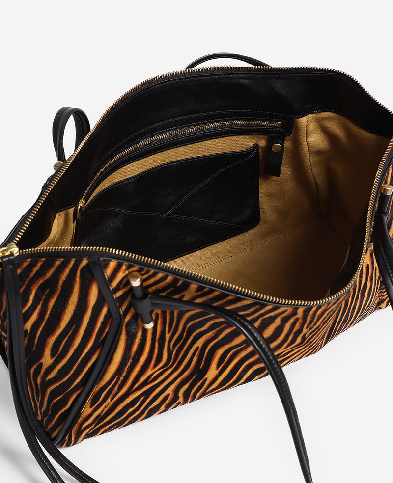 Kenneth Cole - Tiger Print East West Top Zip Tote WOMENS TOTE BAG for Women