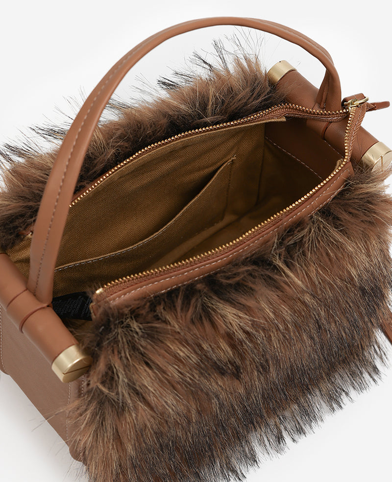 Kenneth Cole - Fur Top Handle Bag WOMENS HANDBAG for Women