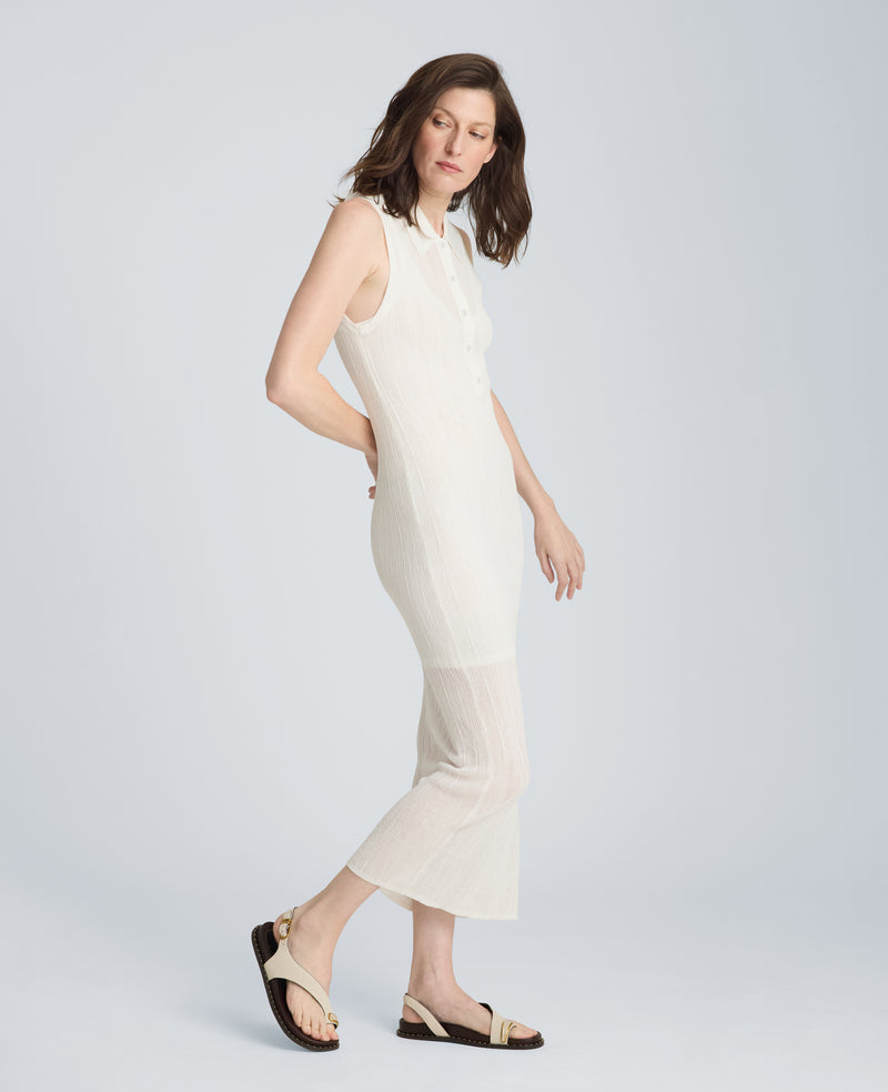 Kenneth Cole - Varigated Polo Cap Sleeve Sweater Dress WOMENS DRESS for Women
