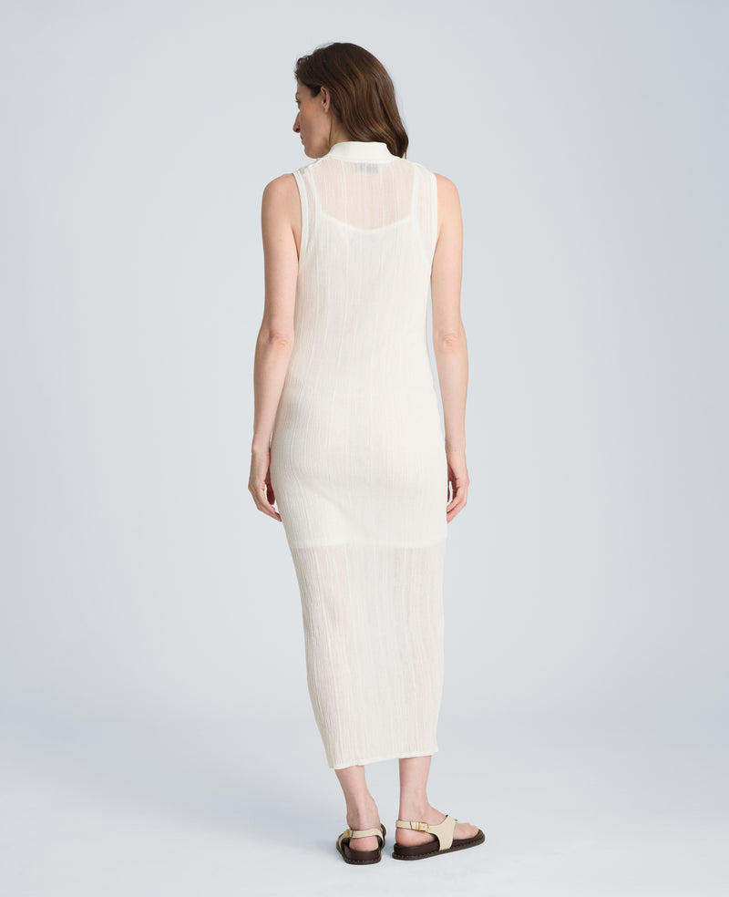 Kenneth Cole - Varigated Polo Cap Sleeve Sweater Dress WOMENS DRESS for Women