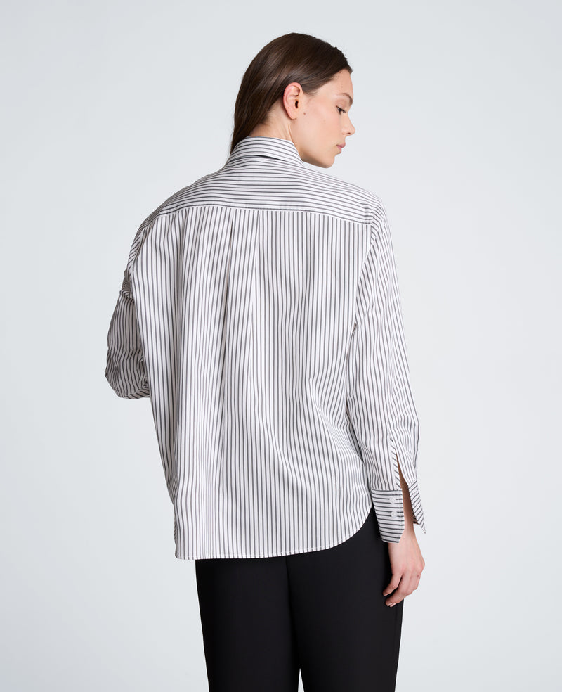 Kenneth Cole - Boyfriend Button Down Shirt with Tie WOMENS SHIRTS for Women