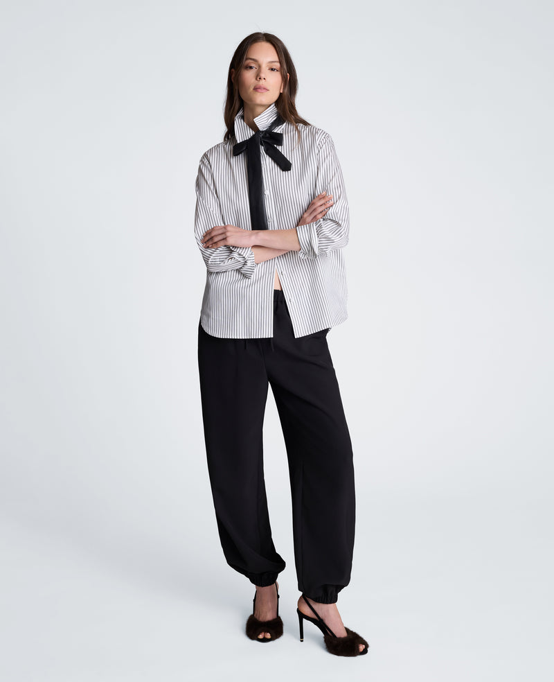 Kenneth Cole - Boyfriend Button Down Shirt with Tie WOMENS SHIRTS for Women
