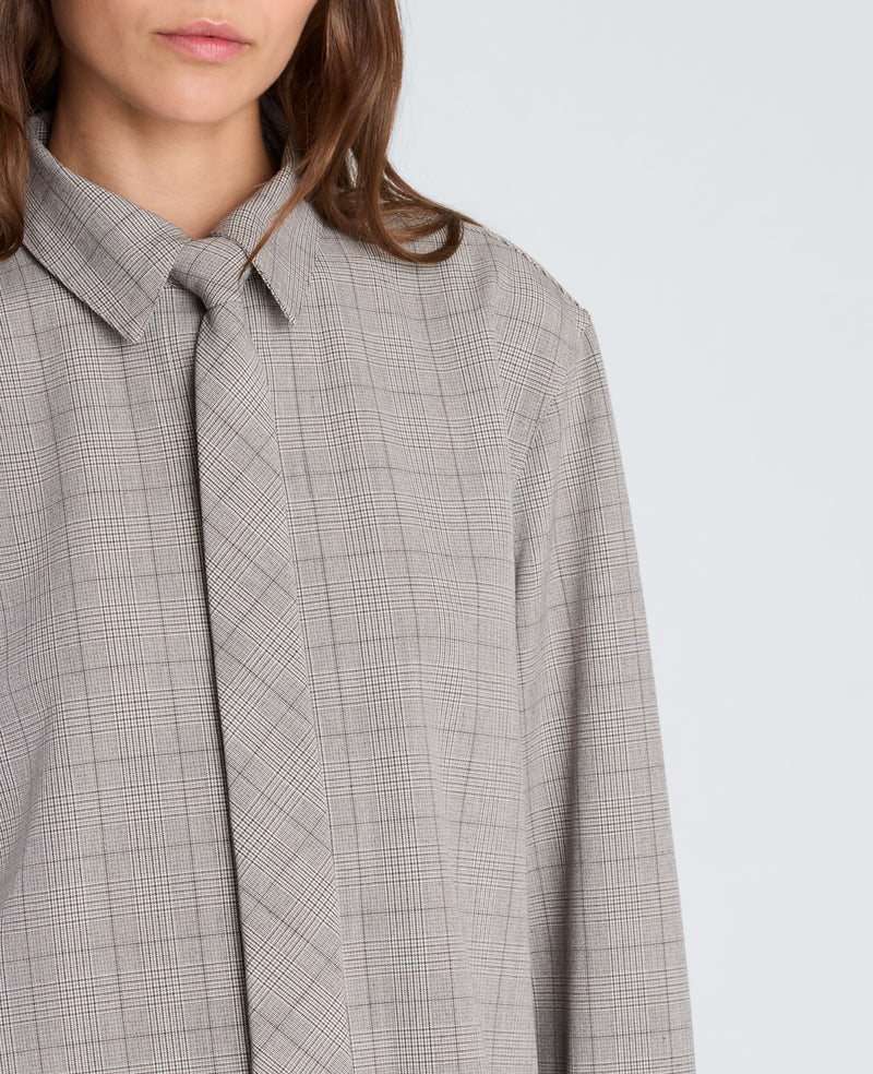 Kenneth Cole - Boyfriend Button Down with Tie WOMENS SHIRTS for Women