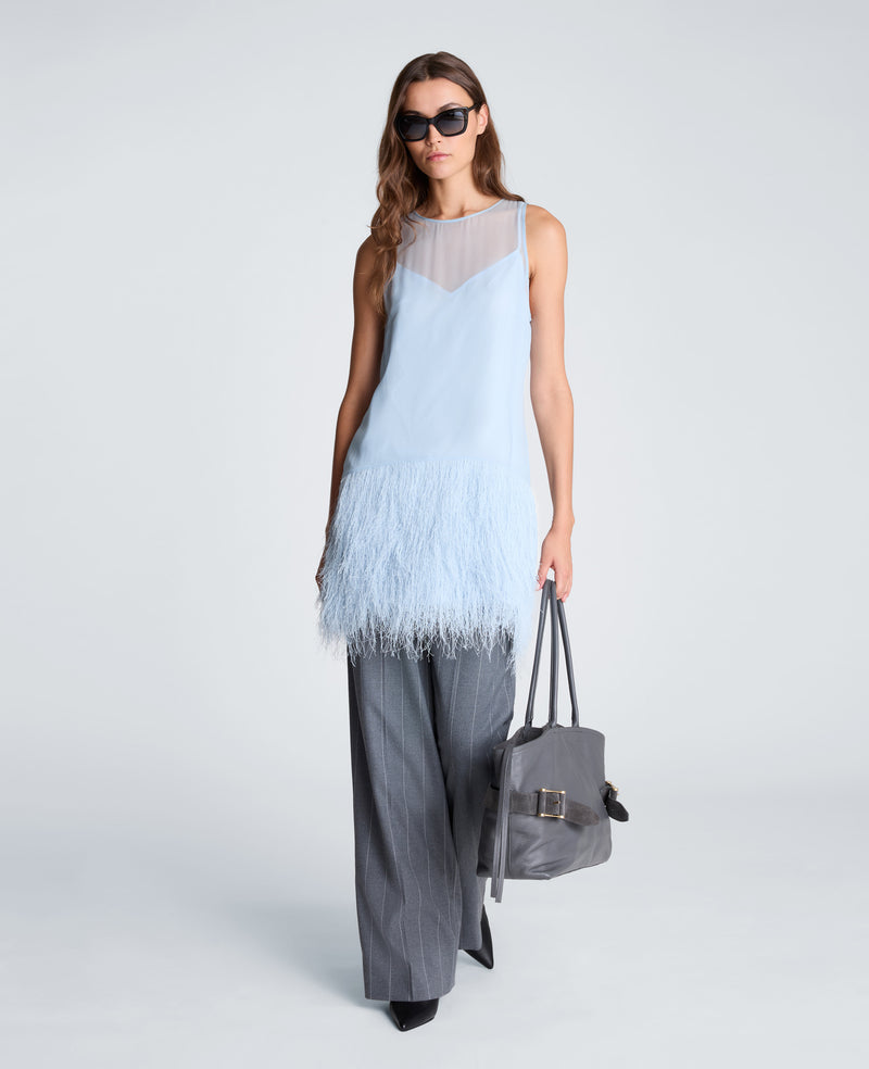 Kenneth Cole - Fringed Fur Mini Dress WOMENS DRESS for Women