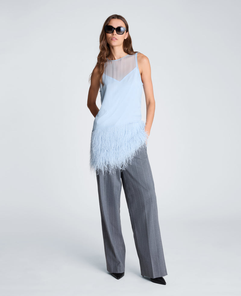 Kenneth Cole - Fringed Fur Mini Dress WOMENS DRESS for Women