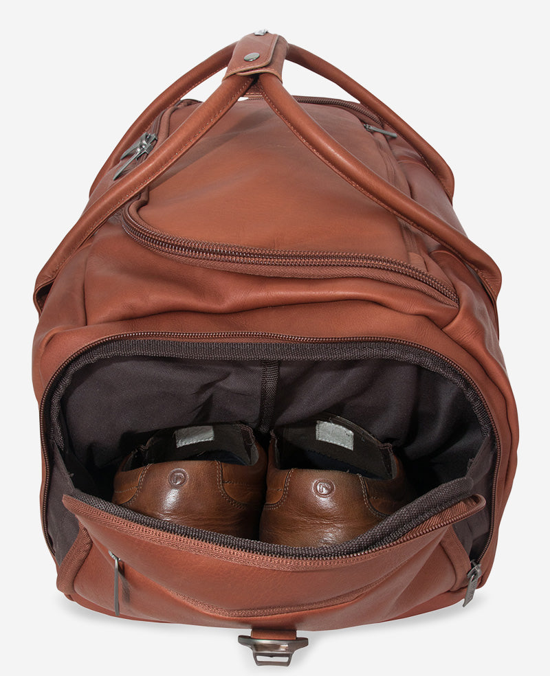 kenneth cole men's leather travel bag Colombian Leather Duffle