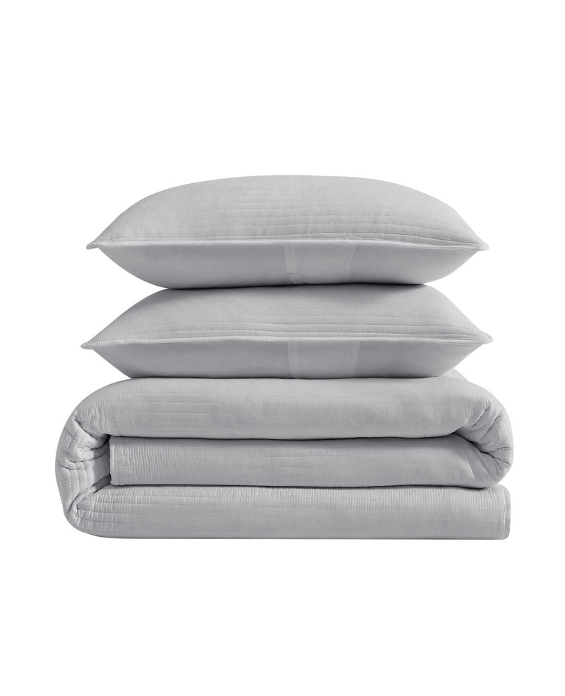 Kenneth Cole - Washed Channel Quilt Set Bedding