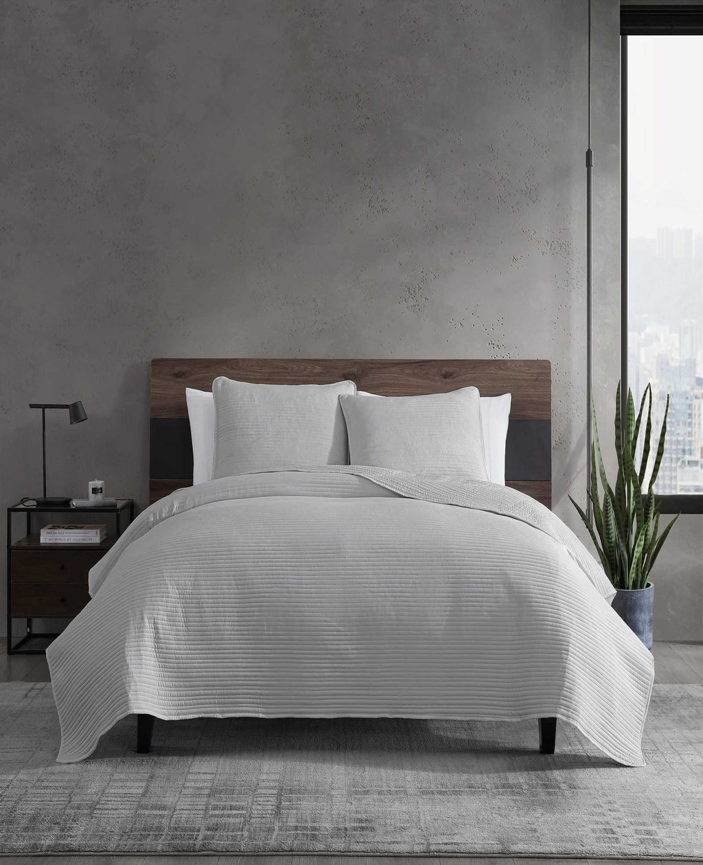 Kenneth Cole - Washed Channel Quilt Set Bedding 