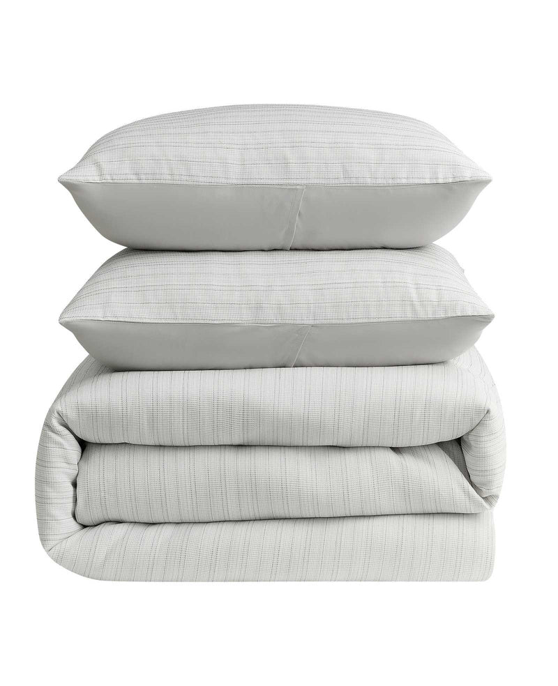 Kenneth Cole - Space Dye Grid Comforter Set Bedding