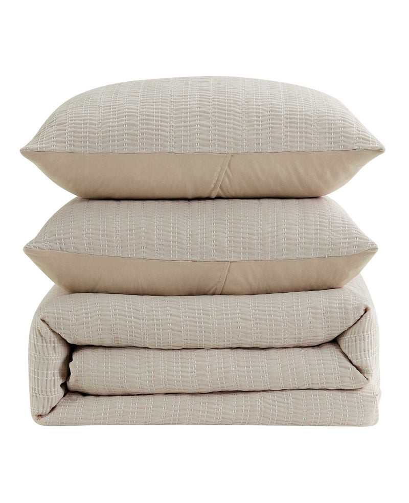 Kenneth Cole - Stitched Gauze Comforter Set Bedding