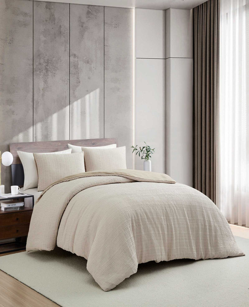 Kenneth Cole - Stitched Gauze Duvet Set Bedding