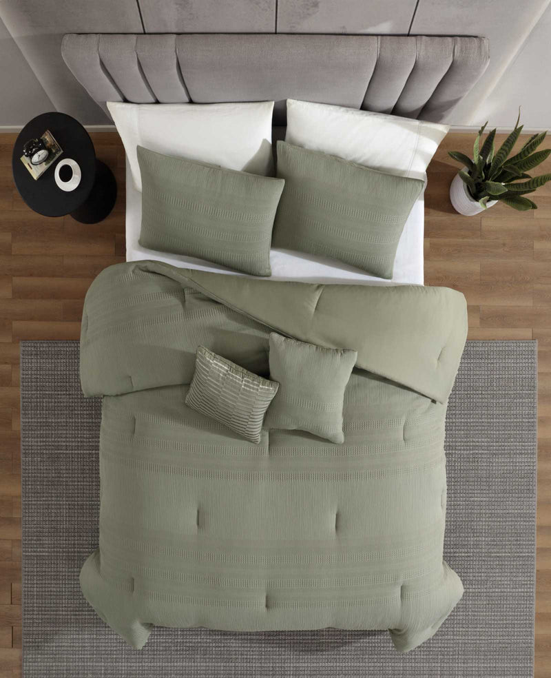 Kenneth Cole - Variegated Waffle Comforter Set Bedding