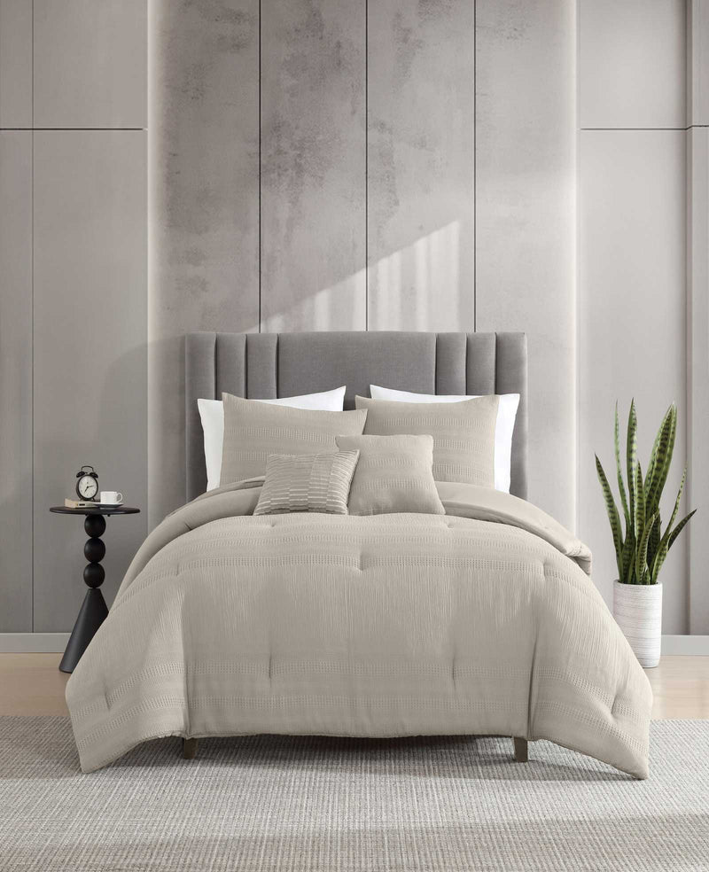 Kenneth Cole - Variegated Waffle Comforter Set Bedding