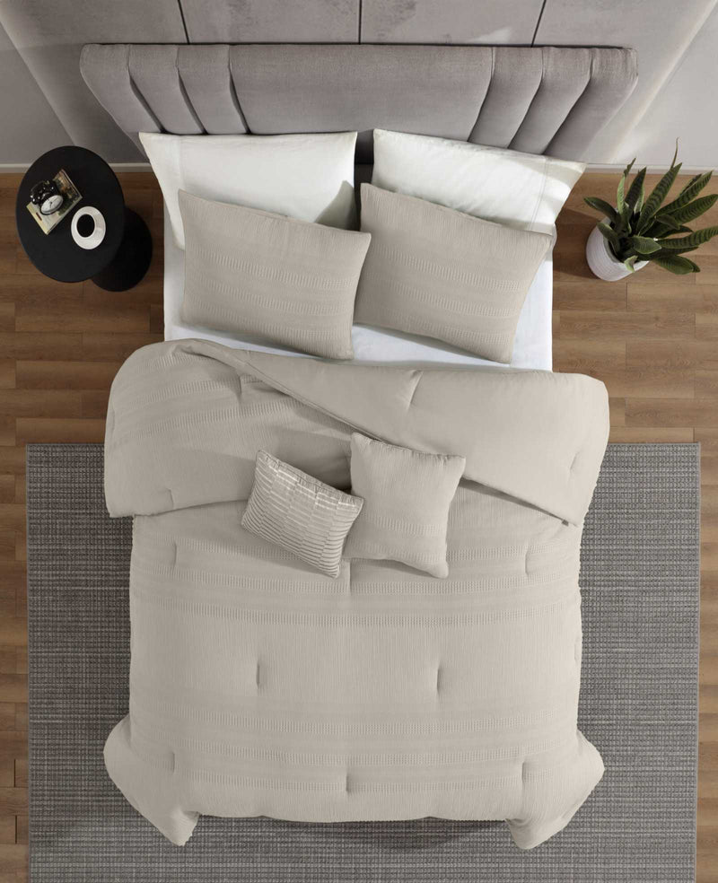 Kenneth Cole - Variegated Waffle Comforter Set Bedding