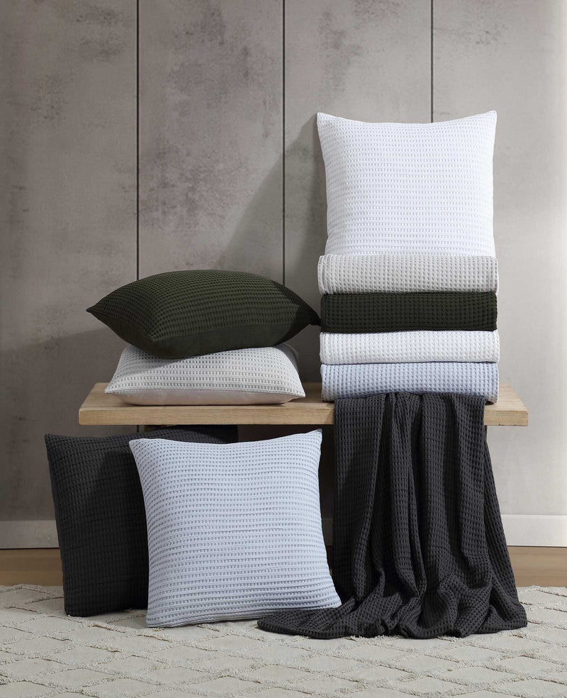 Kenneth Cole - Solid Waffle Duvet Set Bedding