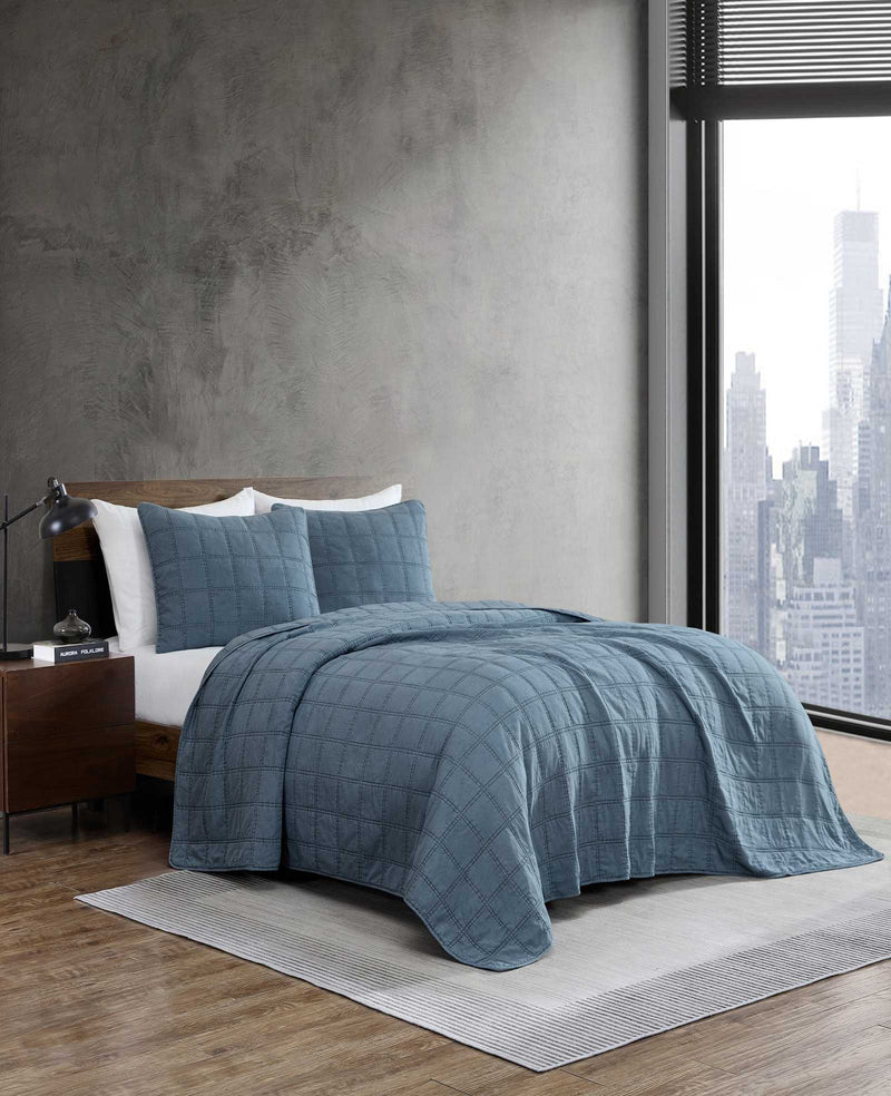 Kenneth Cole - Stonewashed Quilt Set Bedding