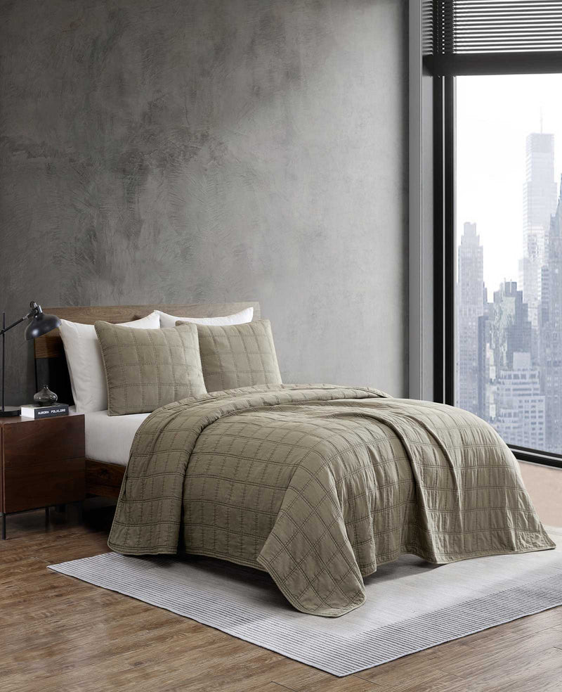 Kenneth Cole - Stonewashed Quilt Set Bedding