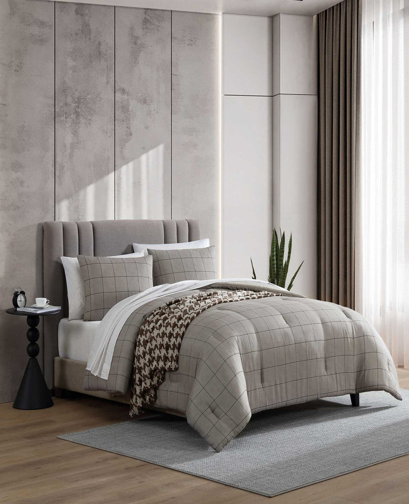 Kenneth Cole - Holden Grid Comforter Set Bedding