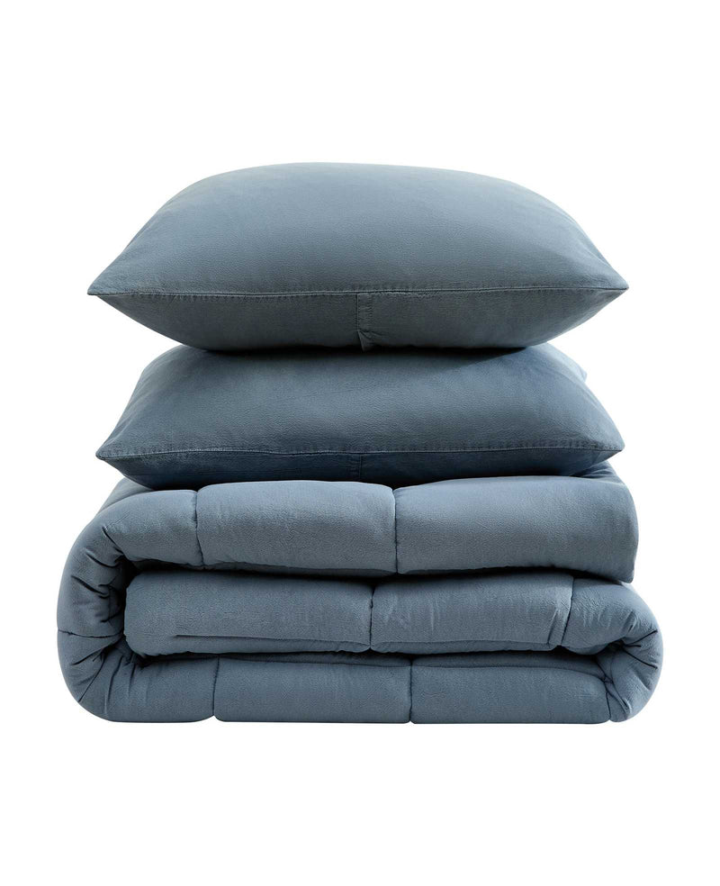 Kenneth Cole - Stonewashed Solid Comforter Set Bedding