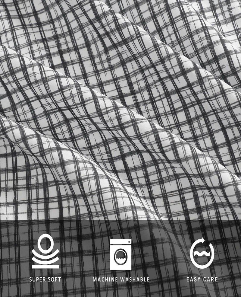 Kenneth Cole - Sketchy Check Sheet Set Bedding