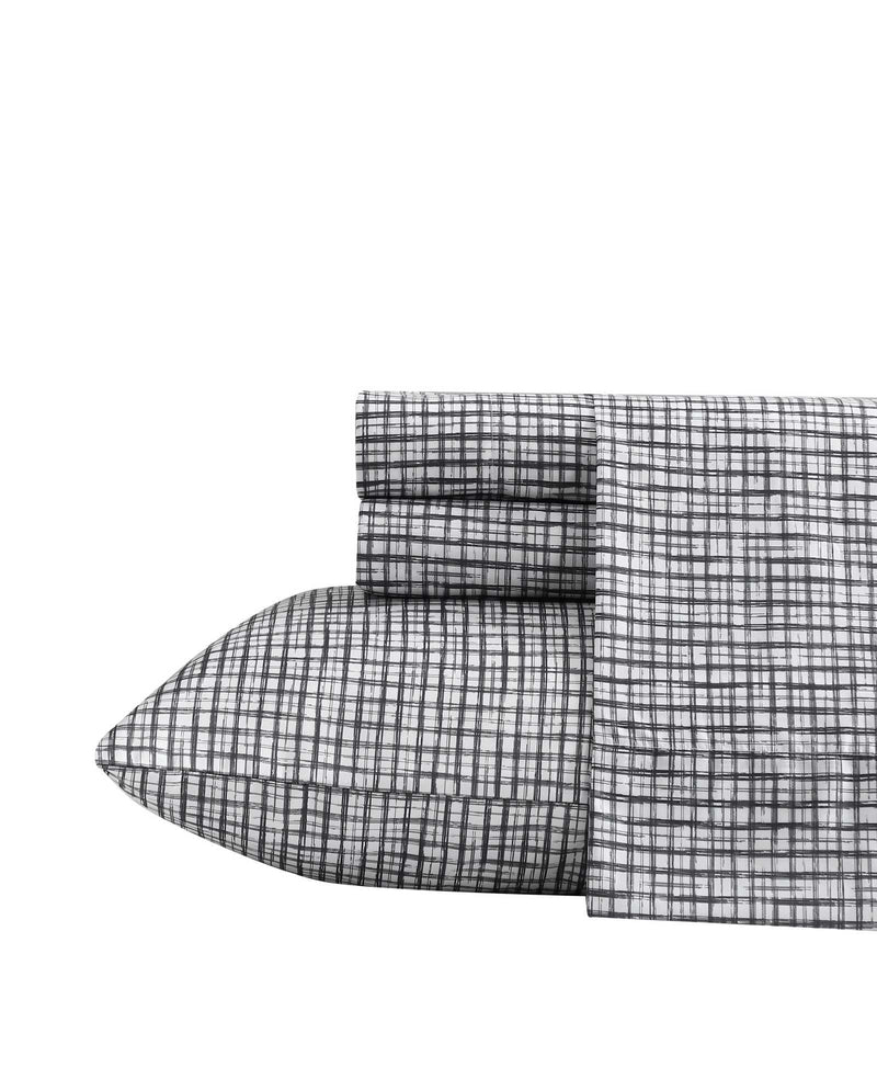 Kenneth Cole - Sketchy Check Sheet Set Bedding