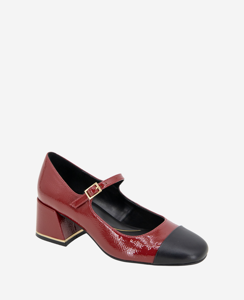 Women's Alec Patent Cap Toe Mary Jane, Red | Kenneth Cole