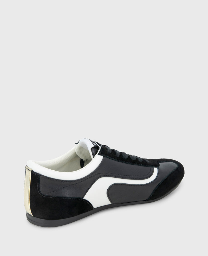 black dress sneakers womens Shop Alma Black Leather Sneaker