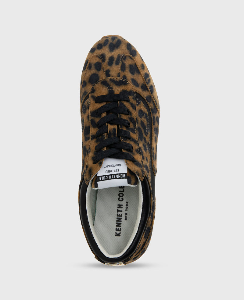 Kenneth Cole - Alma Leopard Suede Sneaker WOMENS ATHLEISURE for Women