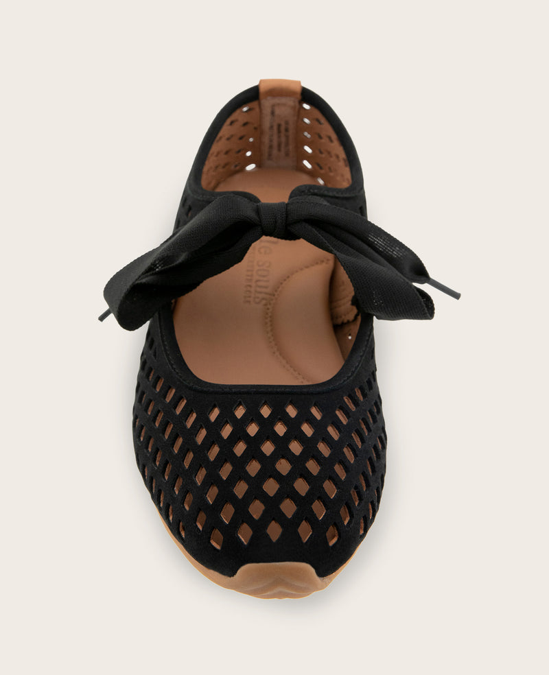 Kenneth Cole - GENTLE SOULS - Annalise Perforated Nubuck Ribbon Tie Ballet Sneaker WOMENS ATHLEISURE for Women