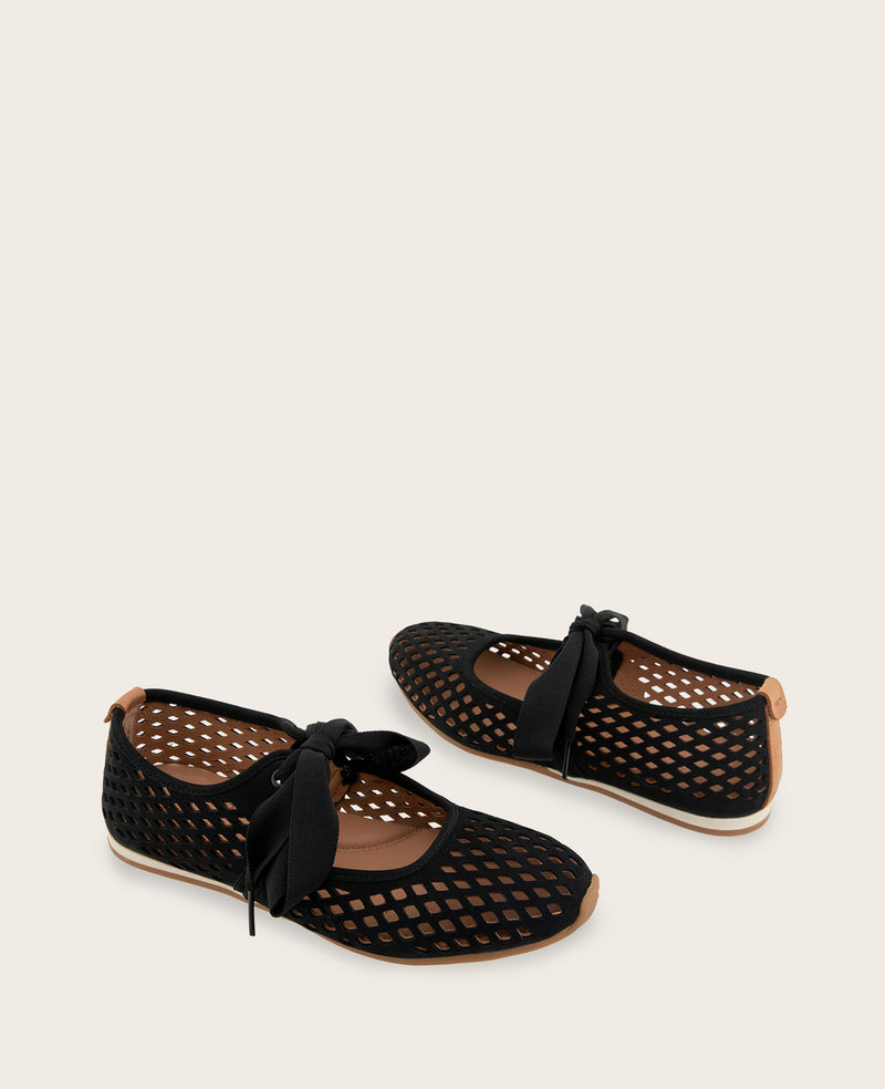 Kenneth Cole - GENTLE SOULS - Annalise Perforated Nubuck Ribbon Tie Ballet Sneaker WOMENS ATHLEISURE for Women