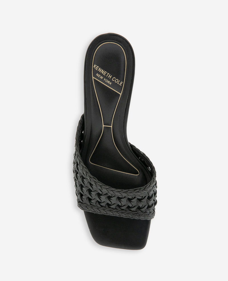 Kenneth Cole - Arita Woven Leather Open Toe Heel WOMENS HEELS for Women