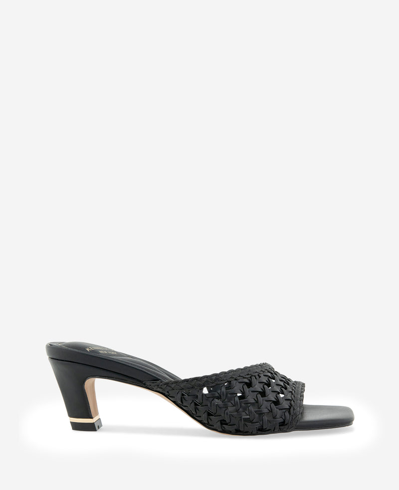 Kenneth Cole - Arita Woven Leather Open Toe Heel WOMENS HEELS for Women