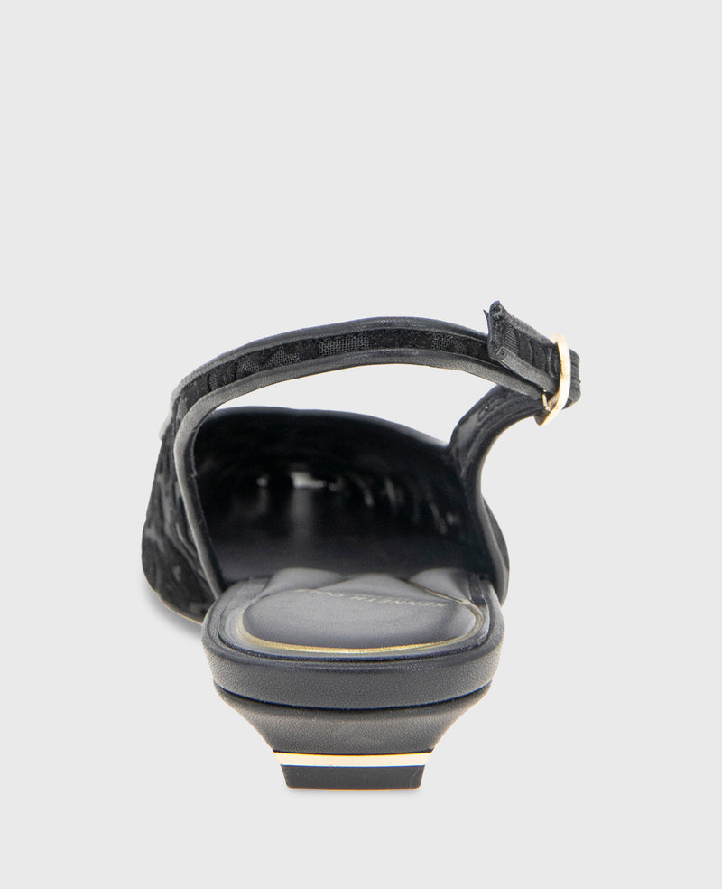 Kenneth Cole - Berkette Leopard Flocked Mesh Slingback WOMENS FLAT for Women