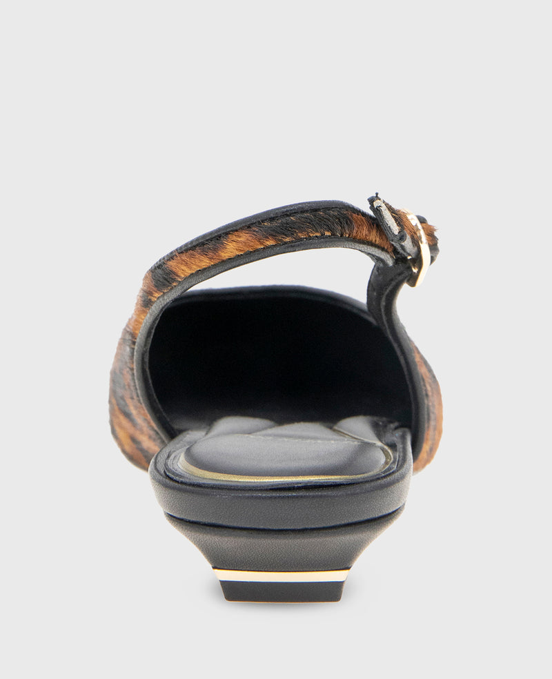 Kenneth Cole - Berkette Leopard Calf Hair Slingback WOMENS FLAT for Women