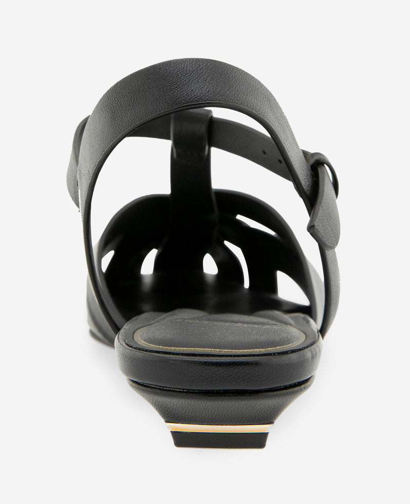 Kenneth Cole - Bindy Woven Leather T-Strap Sandal WOMENS FLAT for Women