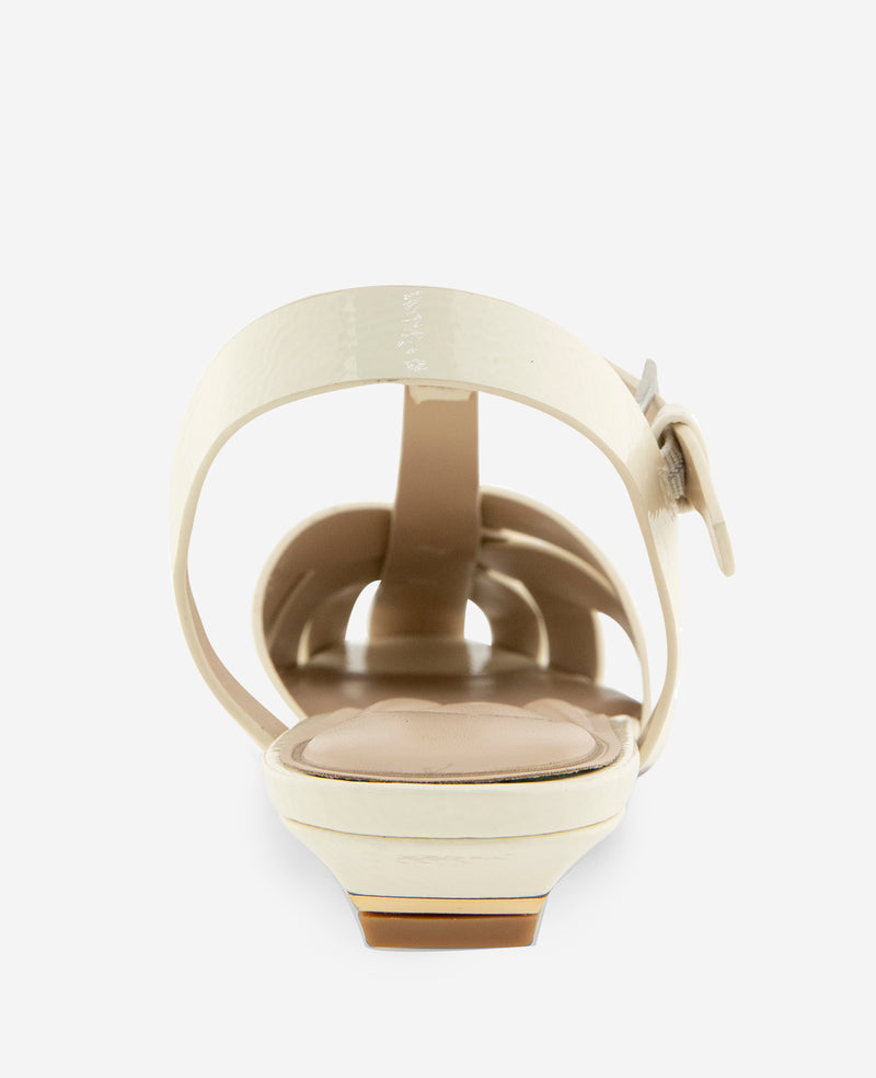 Kenneth Cole - Bindy Woven Leather T-Strap Sandal WOMENS FLAT for Women