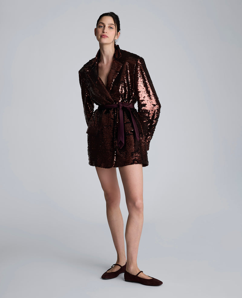 Kenneth Cole - Sequin Boyfriend Jacket WOMENS JACKET for Women