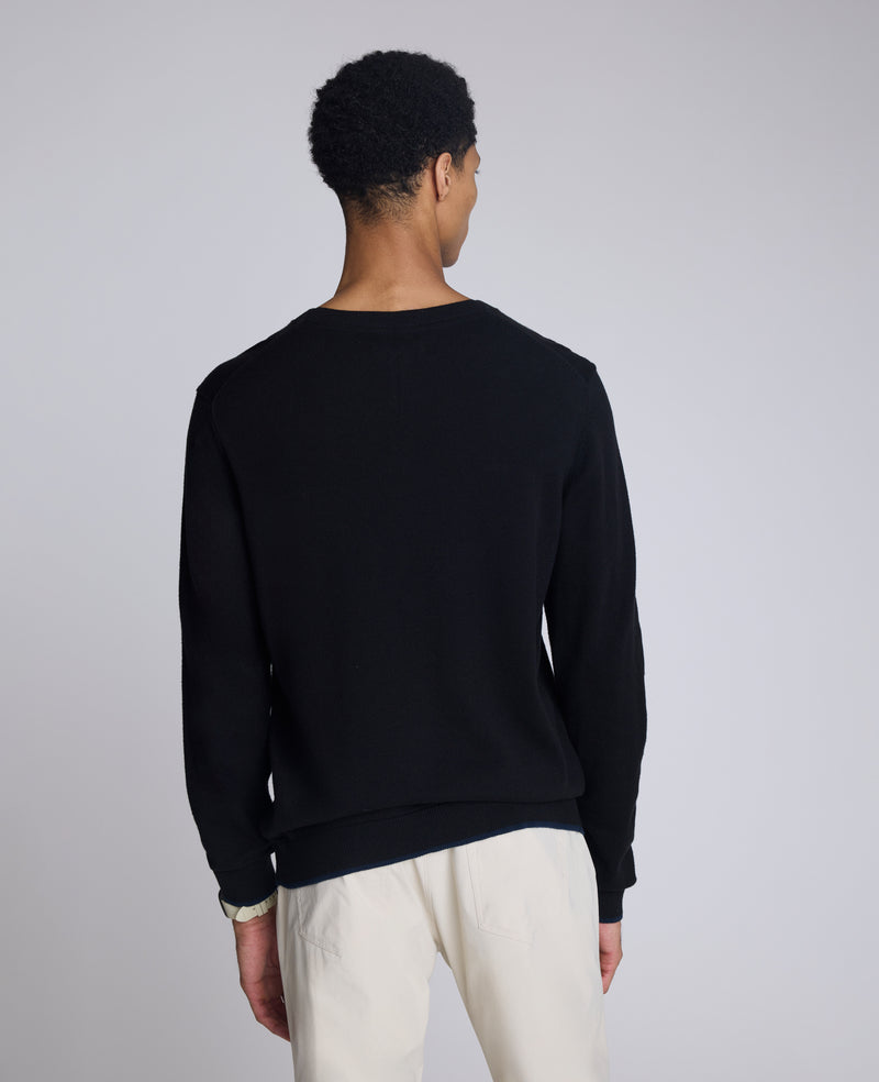 Kenneth Cole - Crew Neck Sweater with Tipping Details MENS SWEATER for Men