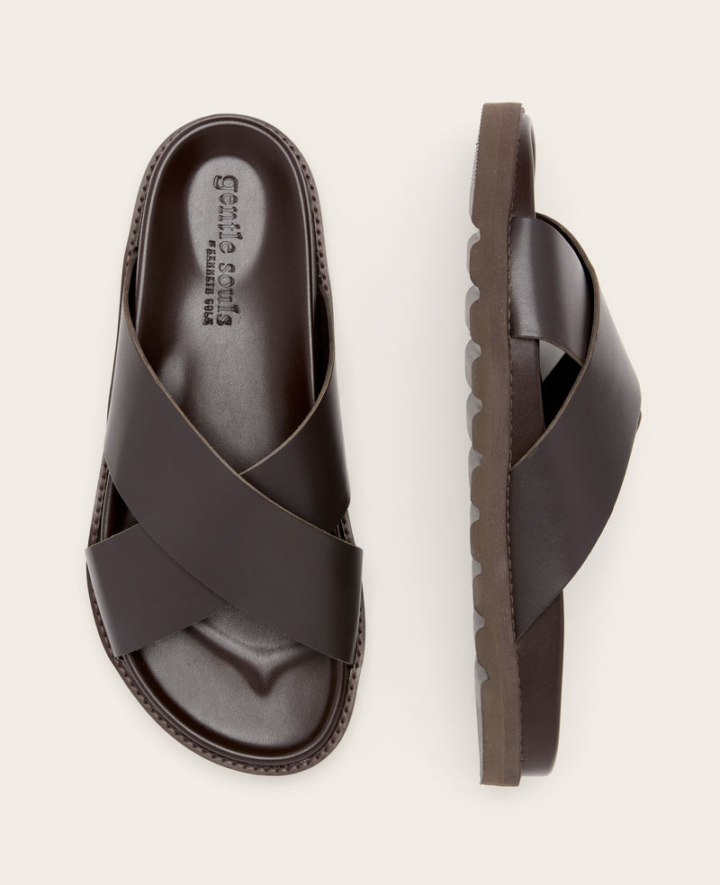 Kenneth Cole - GENTLE SOULS - Braga Leather Sandal MENS SANDAL for Men