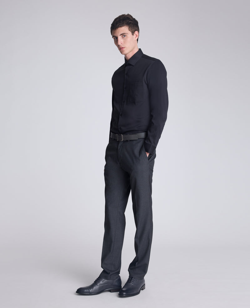 Kenneth Cole Reaction Men's Slim Fit Stretch Dress Shirt - Black - Size 16-16.5 34-35 Kenneth Cole Reaction Men's Slim Fit Stretch Dress Shirt - Black - Size 16-16.5 34-35